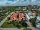 Aerial view of the complex, showcasing its unique design at 800 S Blvd Of Presidents # 12, Sarasota, FL 34236