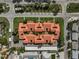 Top-down view of the building and its surroundings at 800 S Blvd Of Presidents # 12, Sarasota, FL 34236
