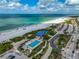 Beachfront property with parking, beach access, and public pool at 800 S Blvd Of Presidents # 12, Sarasota, FL 34236