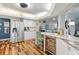 Modern kitchen with stainless steel appliances and granite countertops at 829 Harbor S Dr, Venice, FL 34285