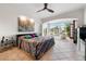 Spacious bedroom with large windows and tile floors at 866 Hudson Ave # 866, Sarasota, FL 34236