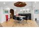Elegant dining room with a marble table and modern chairs at 866 Hudson Ave # 866, Sarasota, FL 34236