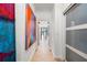 Bright hallway with tile flooring and artwork at 866 Hudson Ave # 866, Sarasota, FL 34236