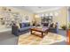 Cozy living room with two gray sofas and a coffee table at 8808 Enclave Ct, Sarasota, FL 34238