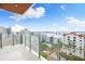 Private balcony offering stunning panoramic views at 111 Golden Gate Pt # 701Ph, Sarasota, FL 34236