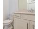 Bathroom with white vanity and quartz countertop at 14191 Heritage Landing Blvd # 1244, Punta Gorda, FL 33955