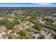 Aerial view highlighting a house's location in a residential neighborhood at 1572 Nimbus Dr, North Port, FL 34287