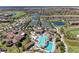 Community overview, highlighting tennis courts and pool at 18114 Gawthrop Dr # 404, Bradenton, FL 34211