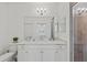 Modern bathroom with a walk-in shower and vanity at 18114 Gawthrop Dr # 404, Bradenton, FL 34211