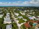 Aerial view of a residential neighborhood near the water at 203 72Nd St, Holmes Beach, FL 34217