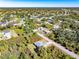 Aerial view of the house, showcasing its location in the neighborhood at 2133 Selover Rd, North Port, FL 34287