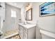 Modern bathroom with a walk-in shower at 2213 Avenue B, Bradenton Beach, FL 34217