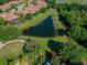 Peaceful community pond view from above at 314 Mystic Falls Dr, Apollo Beach, FL 33572