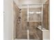 Walk-in shower with glass enclosure and tiled walls at 314 Mystic Falls Dr, Apollo Beach, FL 33572