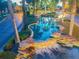 Evening view of community entrance water feature at 314 Mystic Falls Dr, Apollo Beach, FL 33572