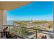 Balcony with panoramic water and city views at 340 S Palm Ave # 45, Sarasota, FL 34236