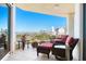 Relaxing balcony with city views and comfortable seating at 340 S Palm Ave # 45, Sarasota, FL 34236