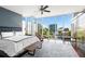 Spacious main bedroom with city views and hardwood floors at 340 S Palm Ave # 45, Sarasota, FL 34236