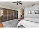 Spacious bedroom with large closet and hardwood floors at 340 S Palm Ave # 45, Sarasota, FL 34236