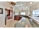 Spacious kitchen with granite countertops and custom cabinetry at 3662 Peace River Dr, Punta Gorda, FL 33983