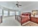 Large main bedroom with water views and walk-in closet at 3662 Peace River Dr, Punta Gorda, FL 33983