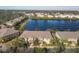 Aerial view of townhomes community near a lake at 3715 45Th W Ter # 108, Bradenton, FL 34210