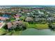 Aerial view of community with water features at 3803 Wilshire W Cir # 37, Sarasota, FL 34238