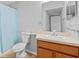 Clean bathroom with light wood vanity and shower at 412 30Th E St, Palmetto, FL 34221