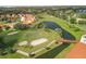 Aerial view of the golf course and surrounding community at 4221 Augusta E Ter, Bradenton, FL 34203