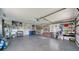 Well-organized garage with built-in shelving and ample storage at 462 Rubens E Dr, Nokomis, FL 34275