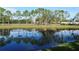 Serene lake view with lush trees and calm water at 5180 Northridge Rd # 101, Sarasota, FL 34238