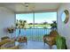 Screened lanai overlooking lake and golf course at 5251 Mahogany Run Ave # 524, Sarasota, FL 34241