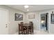 Small dining area with a square table and four chairs at 5425 Skyline Pl, Sarasota, FL 34232