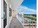 Spacious balcony with water and golf course views at 603 Longboat Club Rd # 1102N, Longboat Key, FL 34228