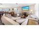 Comfortable common area with seating and TV at 603 Longboat Club Rd # 1102N, Longboat Key, FL 34228