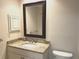 Bathroom with granite countertop and vanity at 6085 Clubside Dr # 7682, Sarasota, FL 34243