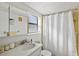 Clean bathroom with shower/tub combo, vanity, and updated fixtures at 6131 Heritage Ln # 6131, Bradenton, FL 34209