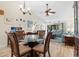 Bright dining room with glass-top table and four chairs at 6131 Heritage Ln # 6131, Bradenton, FL 34209