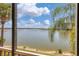 Stunning lake view from screened balcony at 6310 Watercrest Way # 201, Lakewood Ranch, FL 34202