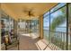 Relaxing screened balcony overlooking lake view at 6310 Watercrest Way # 201, Lakewood Ranch, FL 34202