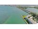 Wide aerial view of waterfront property with bridge and city views at 777 John Ringling Blvd # 2, Sarasota, FL 34236