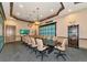 Modern meeting room with large table and comfortable seating at 7803 Grand Estuary Trl # 102, Bradenton, FL 34212