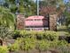 Historic Braden Castle community welcome sign at 12 Desoto E St, Bradenton, FL 34208