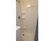 Shower stall with built-in shelves at 12 Desoto E St, Bradenton, FL 34208