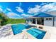 Relaxing pool and spa area with patio furniture at 12219 23Rd E St, Parrish, FL 34219