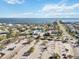 Aerial view of coastal community with ocean and road views at 128 51St St # A, Holmes Beach, FL 34217