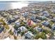 Aerial view showcasing a house's location in a residential area at 128 51St St # A, Holmes Beach, FL 34217