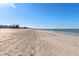 Expansive beach view with clear sky and tranquil water at 128 51St St # A, Holmes Beach, FL 34217