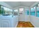 Laundry room with washer, dryer, and exterior access at 1330 Cocoanut Ave, Sarasota, FL 34236