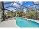 Enclosed pool area with deck and relaxing seating at 1604 21St W Ave, Palmetto, FL 34221